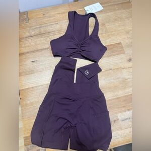 NWT/NWOT Bombshell Plum Set SM/Med